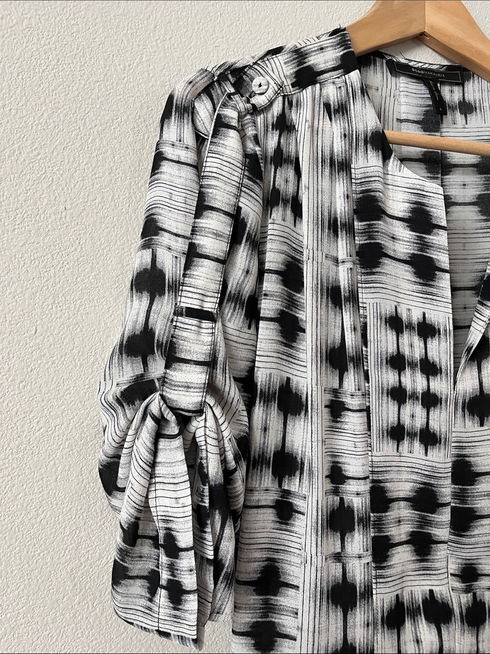 BCBGMaxAzria Black and White Knee Length Dress Size S - Picture 4 of 12